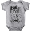 navy  girl Baby Onesie