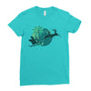 tropical santa Ladies Fitted T-Shirt
