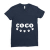 loco coco skul Ladies Fitted T-Shirt