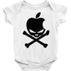 apple skull Baby Onesie