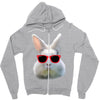 Easter Bunny Face Too Hip To Hop Zipper Hoodie