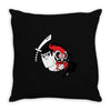 samurai jack and aku yin yang Throw Pillow