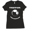 piscine t shirt personnalis&eacute; votre nom 8 ball arnaqueur Ladies Fitted T-Shirt