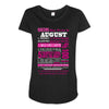 quens are born in august Maternity Scoop Neck T-shirt