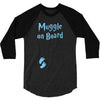 Muggle On Board Blue 3/4 Sleeve Shirt