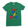 dinosaurs Ladies Fitted T-Shirt
