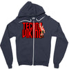funny techno viking 3, ideal birthday present or gift Zipper Hoodie