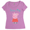 peppa pig sister pig Women's Triblend Scoop T-shirt