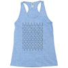 fuck you pin stripe line Racerback Tank