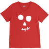 face skull V-Neck Tee