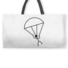 stick man skydiving Weekender Totes