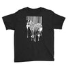 banksy street art zebra bar code Youth Tee