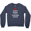 Don't Make Me Use My Teacher Voice Youth Sweatshirt