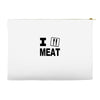 i eat meat Accessory Pouches