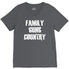 family, guns, country V-Neck Tee