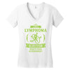 I am a Lymphoma Cancer Survivor - What's Your Superpower? Women's V-Neck T-Shirt