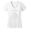 camping is intents Women's V-Neck T-Shirt