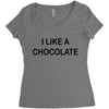 i like a chocolte Women's Triblend Scoop T-shirt