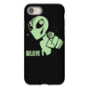 alien believe space sci fi ufo nerd iPhone 8 Case