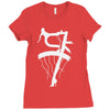 bicycle racing bike rider tour de france Ladies Fitted T-Shirt