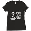 scarecrow boat Ladies Fitted T-Shirt