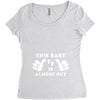 This Baby is Almost Out Women's Triblend Scoop T-shirt