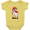 mario licking toad Baby Onesie