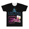 yoga and wine All Over Men's T-shirt