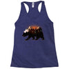 Bear Adventure With Roses Racerback Tank