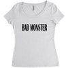 bad monster Women's Triblend Scoop T-shirt
