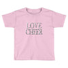 love cheer gold mixed media Toddler T-shirt