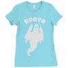 booya ghost Ladies Fitted T-Shirt