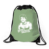 st. patrick swayze day Drawstring Bags