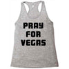 pray for las vegas Racerback Tank