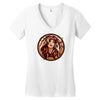 music girl Women's V-Neck T-Shirt