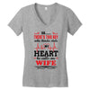 There's This Boy Who Stole My Heart He Calls Me Wife Women's V-Neck T-Shirt