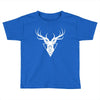 deer head vector white logo Toddler T-shirt