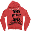 no retreat, no surrender. Zipper Hoodie