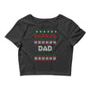 ugly christmas dad Crop Top