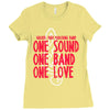 walker high marching band one sound one band one love Ladies Fitted T-Shirt