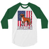 usa boxer flag 3/4 Sleeve Shirt