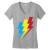Lightning Women's V-Neck T-Shirt