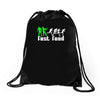 zombie fast food  funny Drawstring Bags
