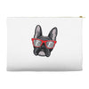 frenchie hipster Accessory Pouches