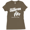 beer pong champion Ladies Fitted T-Shirt
