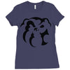 dog face Ladies Fitted T-Shirt