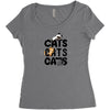 cats cats cats Women's Triblend Scoop T-shirt