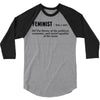 Feminist Noun 3/4 Sleeve Shirt