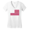 usa flag navy american Women's V-Neck T-Shirt