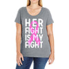 her fight is my fight Ladies Curvy T-Shirt